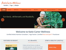 Tablet Screenshot of katiecarterwellness.com